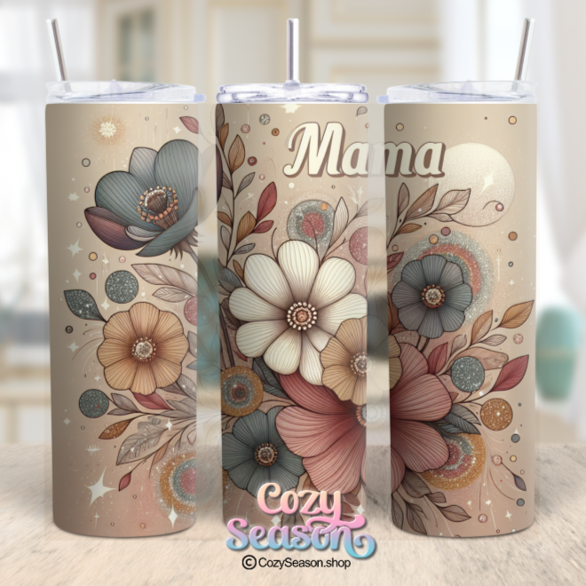 Floral Beauty Mama - 20oz Stainless Steel Travel Tumbler