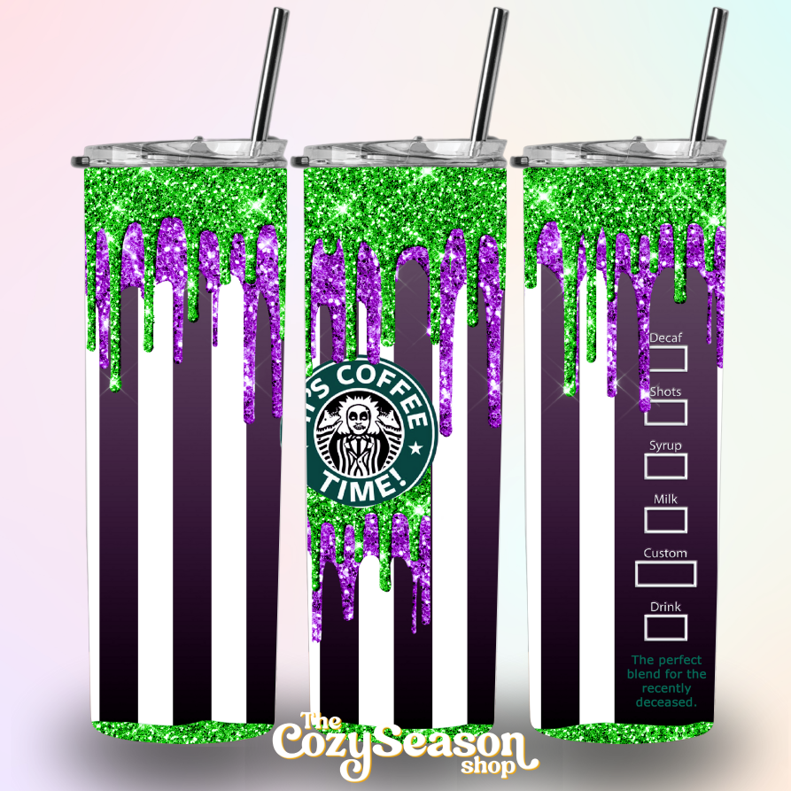 IT'S COFFEE TIME - 20oz Skinny Tumbler