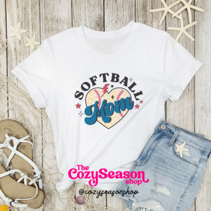 Vintage style Softball MOM - Adult Unisex T-Shirt