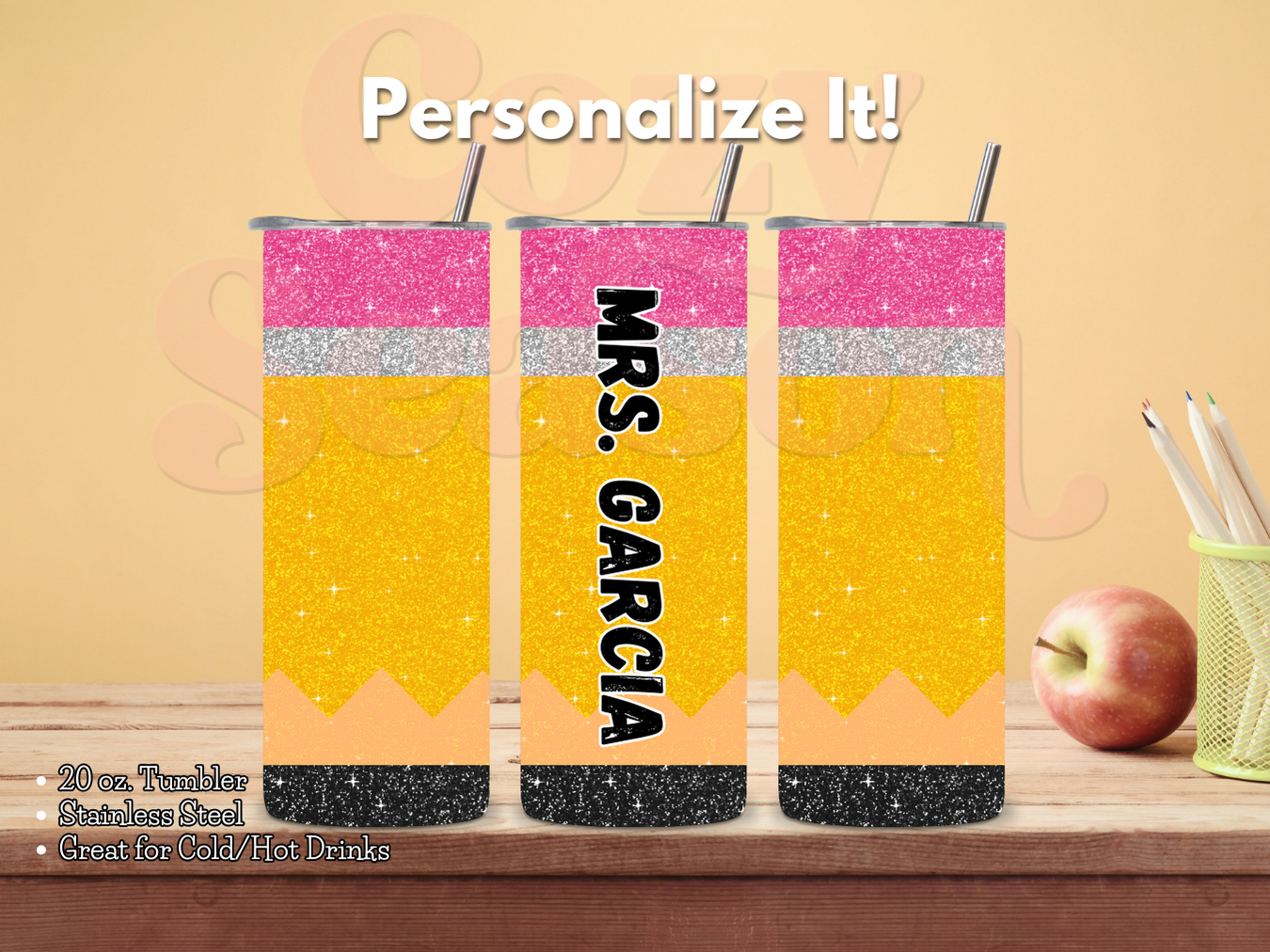 PENCIL TUMBLER - 20oz Tumbler