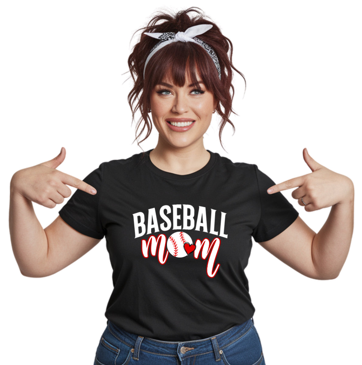 PERSONALIZED - BASEBALL MOM - 1 Player - Adult Unisex T-Shirt