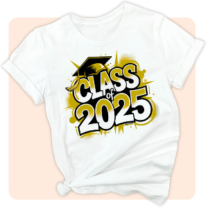 CLASS OF 2025 Paint Splash - Unisex T-Shirt