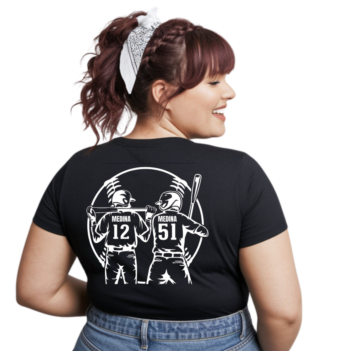 PERSONALIZED - BASEBALL MOM - Adult Unisex T-Shirt