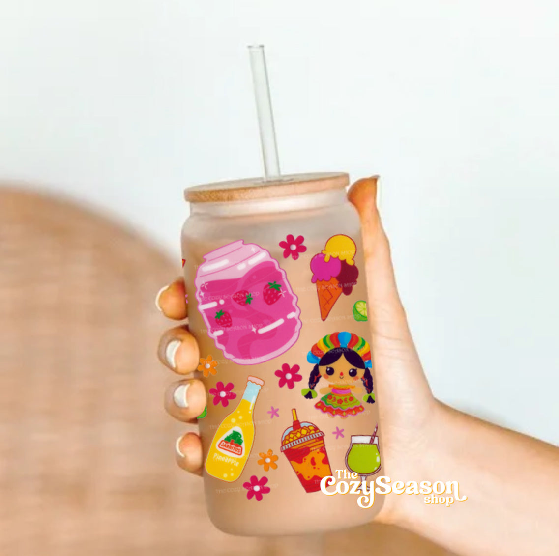Mexican Summer - Glass Cup, 16 oz