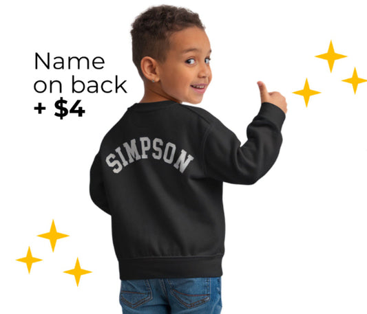 PINE VALLEY PRESCHOOL LOGO - Toddler Long-Sleeve T-Shirt BLACK