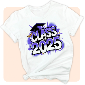 CLASS OF 2025 Paint Splash - Unisex T-Shirt