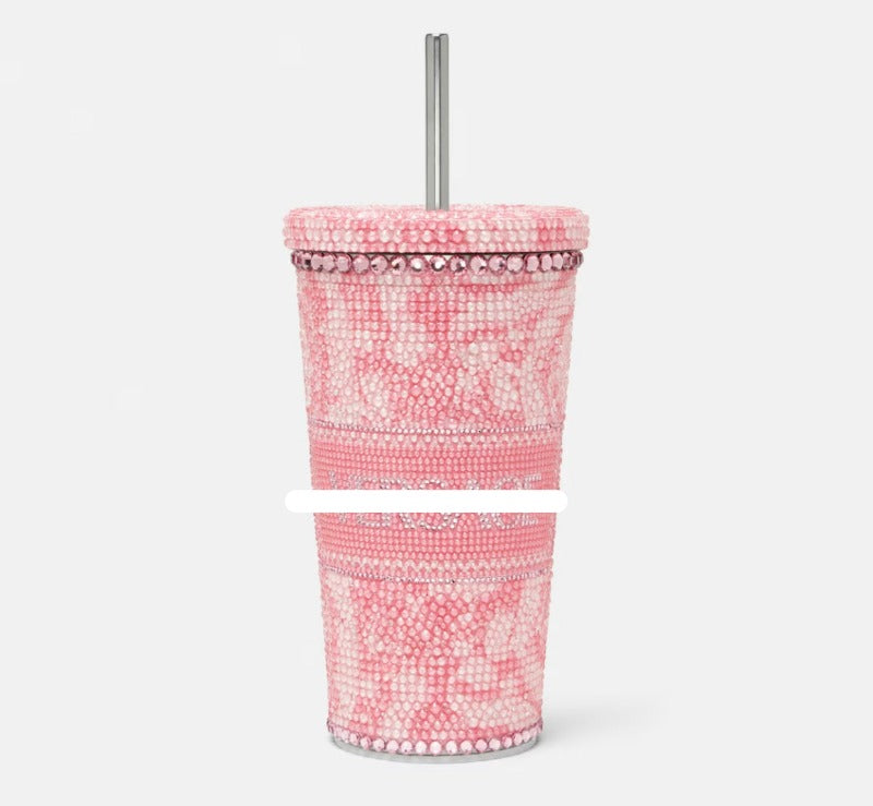 Pink Luxe Full Bling - Tumbler