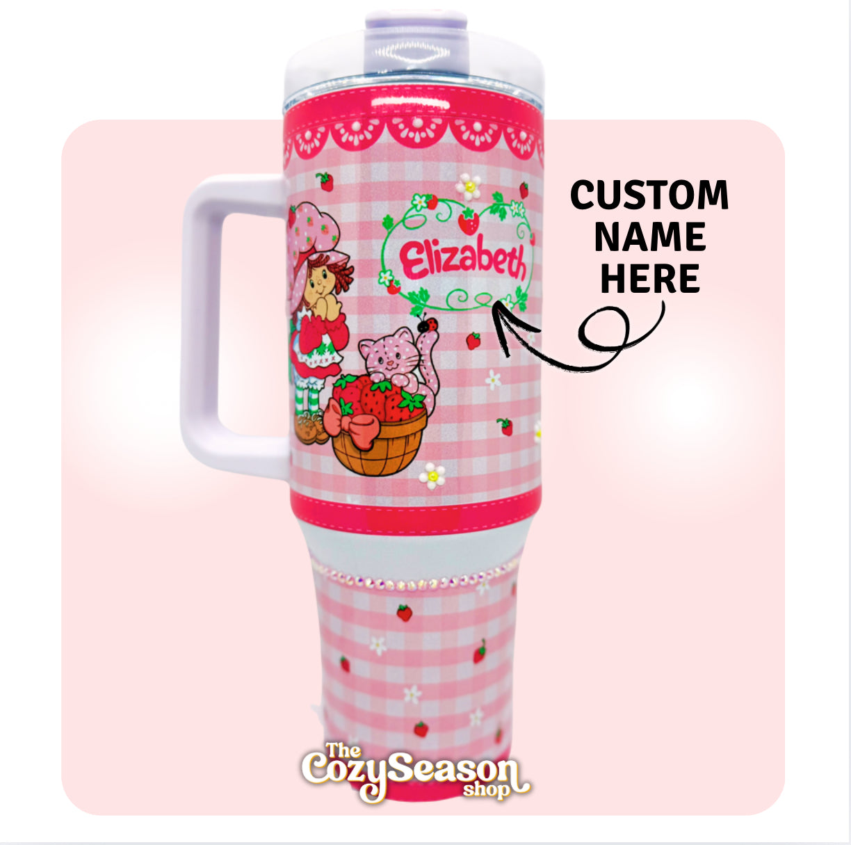 Pink Strawberry SC - 40oz Tumbler
