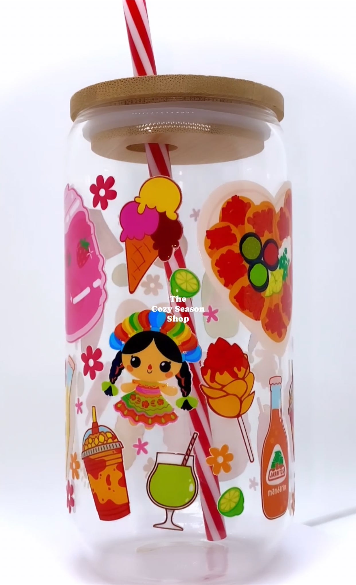 Mexican Summer - Glass Cup, 16 oz