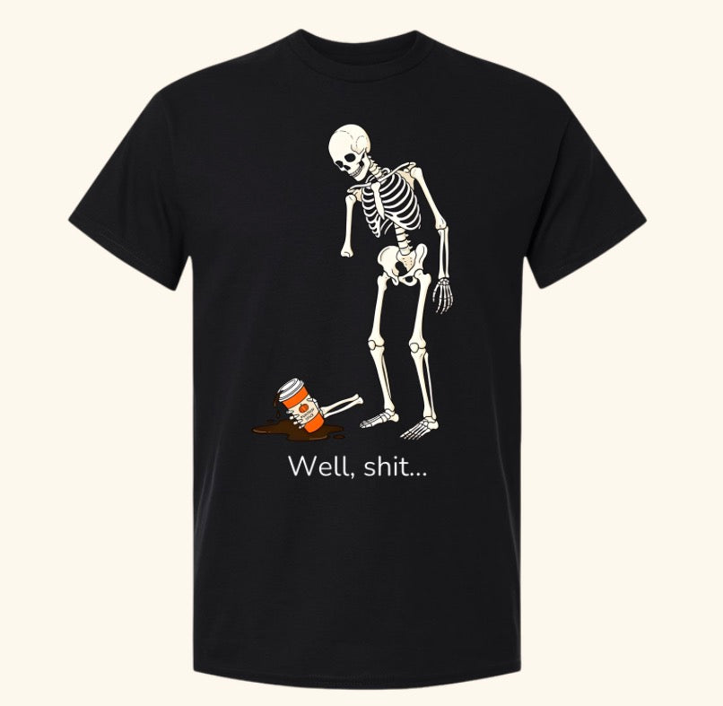 Skeleton and Pumpkin Spice - Unisex Tee