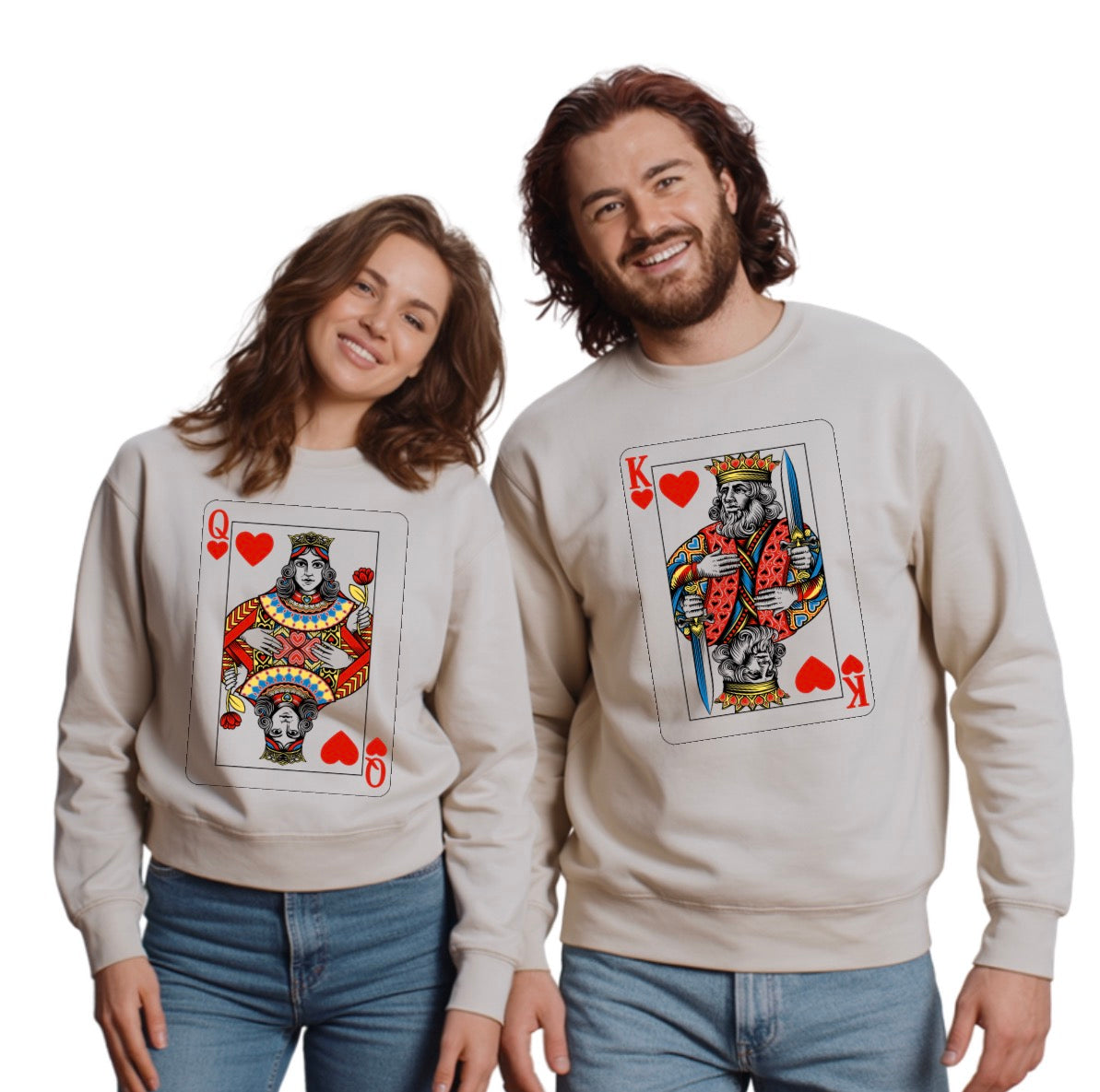 KING & QUEEN OF HEARTS - MATCHING Unisex Sweatshirt