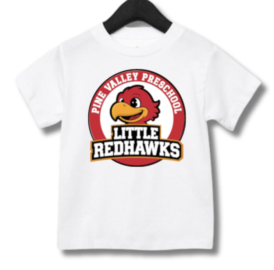 PINE VALLEY PRESCHOOL LOGO Toddler T-Shirt - WHITE