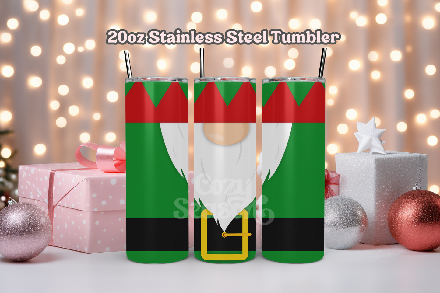 Elf Gnome Stainless Steel Tumbler, 20 oz.
