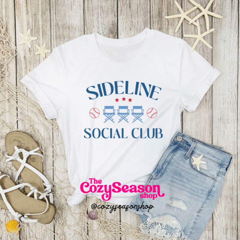 SIDELINE SOCIAL CLUB - Adult Unisex T-Shirt