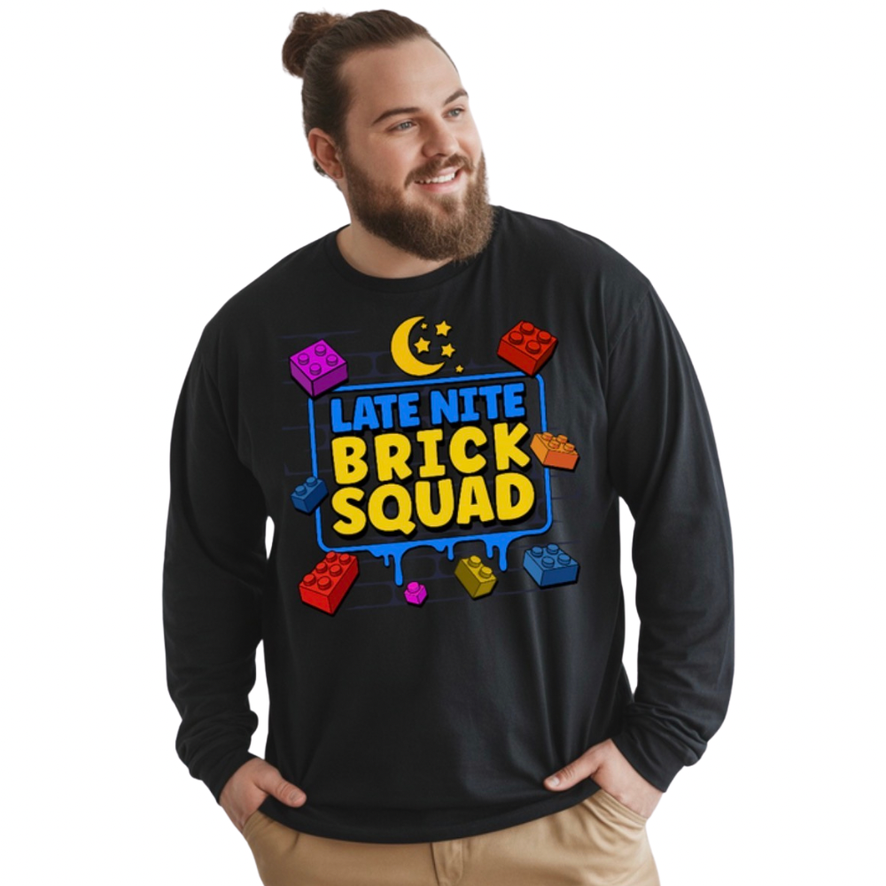 LATE NIGHT BRICK SQUAD - Long-Sleeve Tee