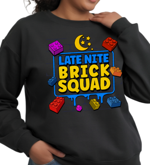 Late Nite Brick Squad - Crewneck Sweatshirt