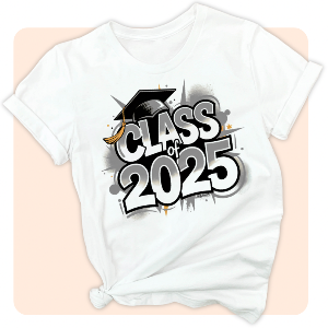 CLASS OF 2025 Paint Splash - Unisex T-Shirt
