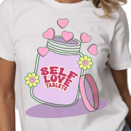 SELF-LOVE TABLETS - Unisex T-Shirt