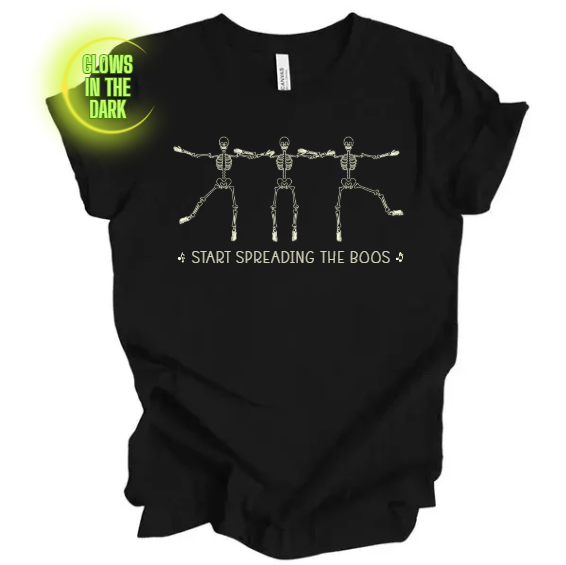 SKELETONS DANCING (Start Spreading the Boos) - Unisex T-Shirt