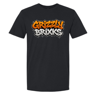 GRIZZLY BRIXKS Graffiti Logo - UNISEX TEE
