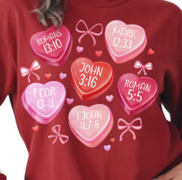 Scripture Hearts - Unisex Sweatshirt