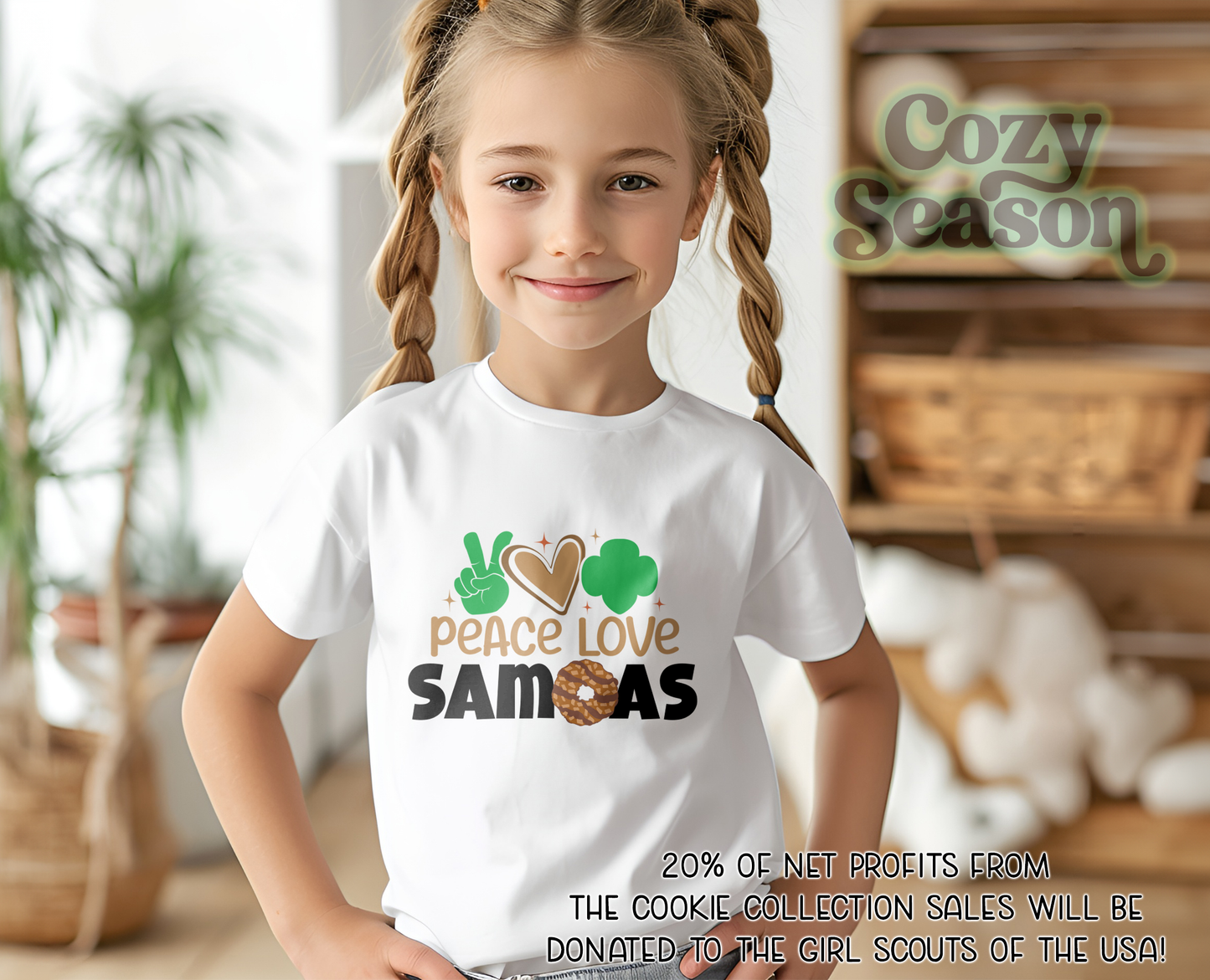 PEACE LOVE SAMOAS - Kids T-Shirt