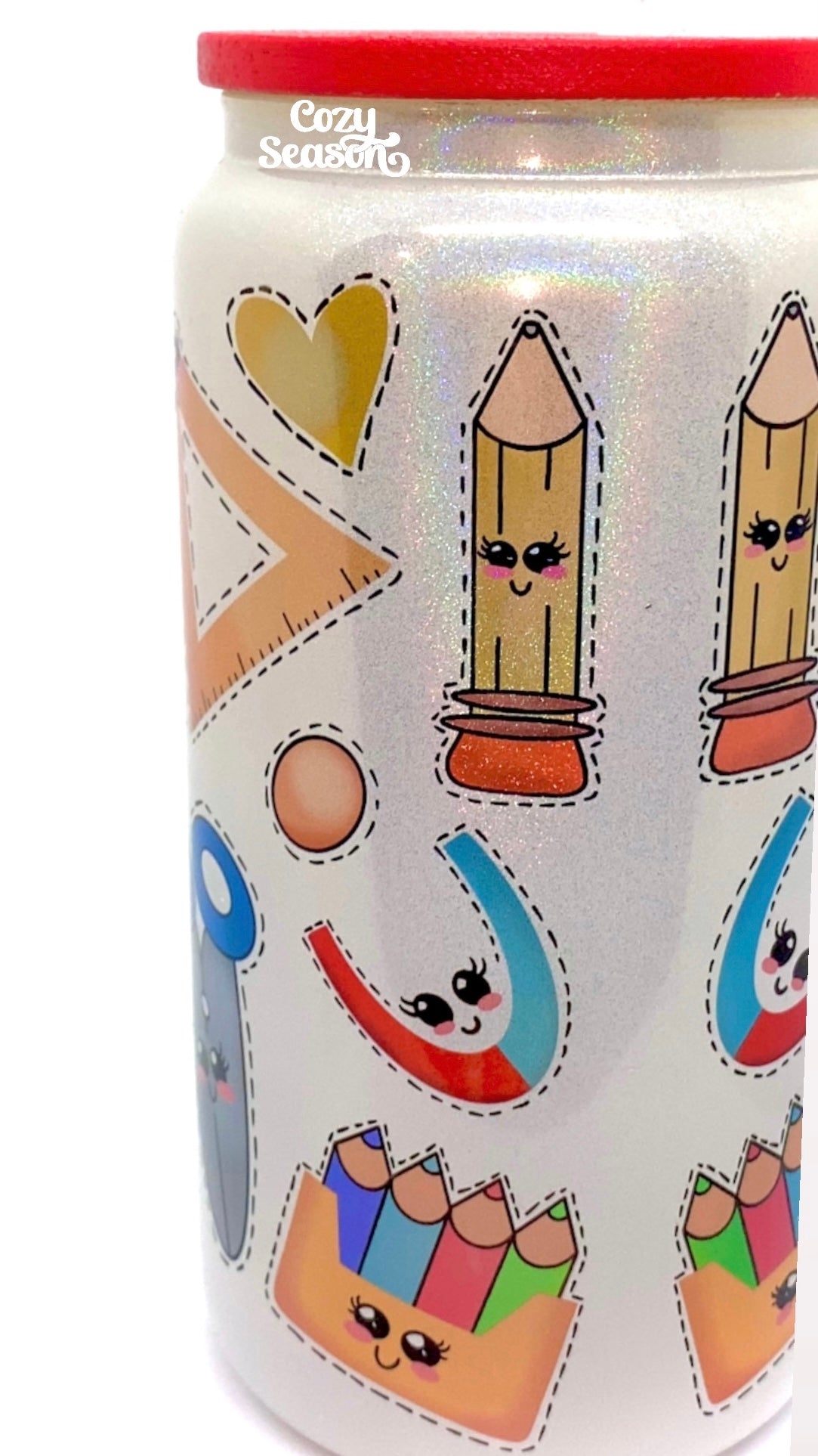 Teacher Superpowers - Glass Travel Cup
