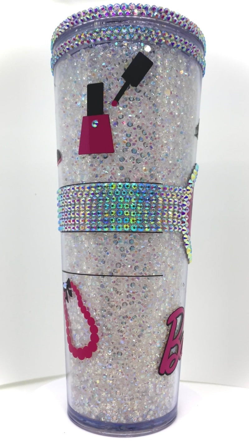 Doll in Diamonds - Rhinestone Filled Cup
