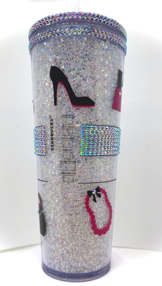 Doll in Diamonds - Rhinestone Filled Cup