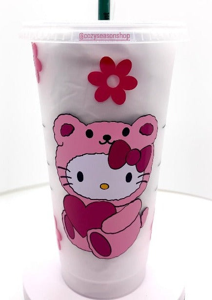 Hello Kitty in Teddy Bear To-Go Cup