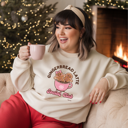 Gingerbread Latte Social Club Crewneck Sweatshirt