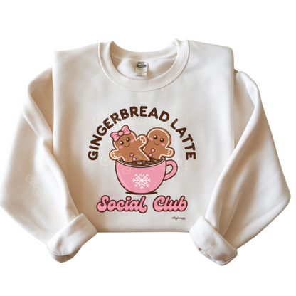 Gingerbread Latte Social Club Crewneck Sweatshirt