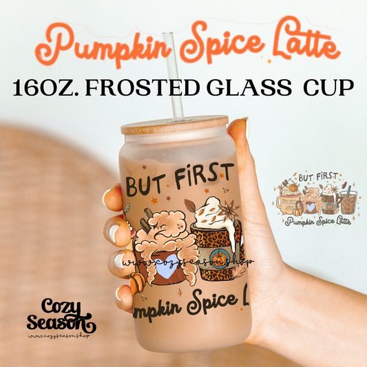 PUMPKIN SPICE  - Frosted Glass Cup