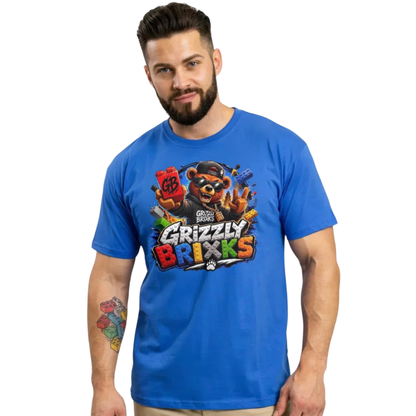GRIZZLY BRIXKS Explosion Logo - UNISEX TEE