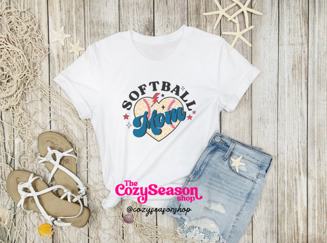 Vintage style Softball MOM - Adult Unisex T-Shirt