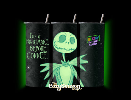 NIGHTMARE BEFORE COFFEE - 20oz Travel Tumbler