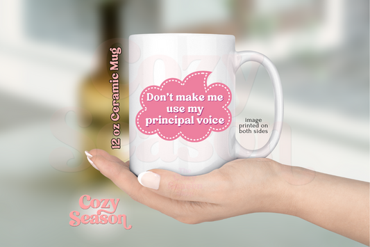 PRINCIPAL VOICE - 12 oz Ceramic Coffee Mug