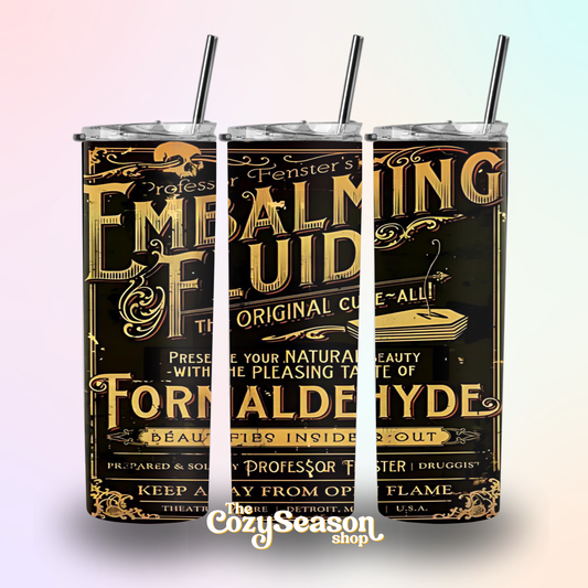 EMBALMING FLUID - 20oz Travel Tumbler