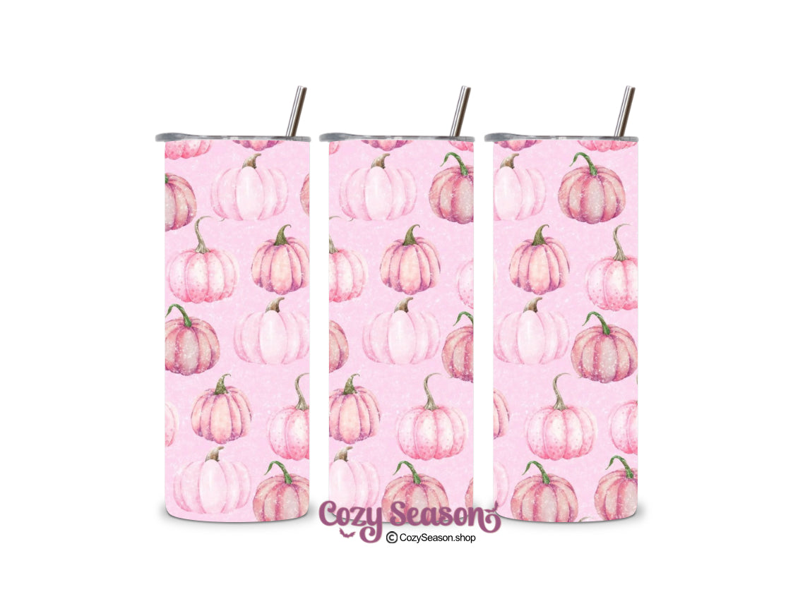 PINK PUMPKINS - 20oz Skinny Tumbler