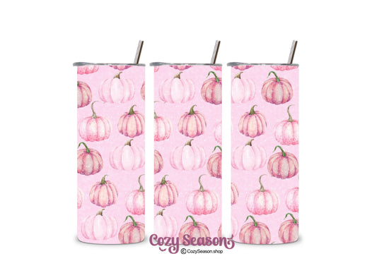 PINK PUMPKINS - 20oz Skinny Tumbler