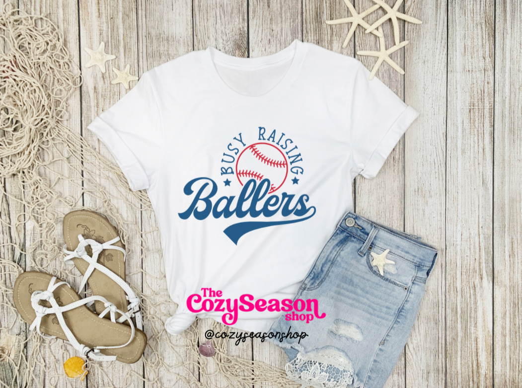 BUSY RAISING BALLERS - Adult Unisex T-Shirt