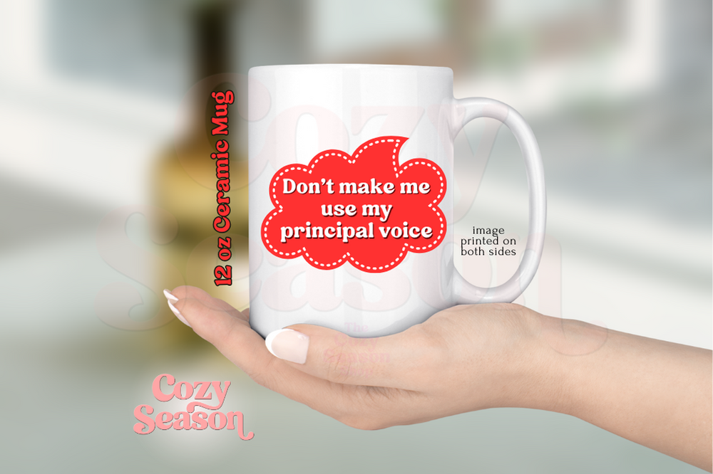 PRINCIPAL VOICE - 12 oz Ceramic Coffee Mug