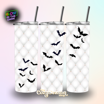 BATS ON TUFTED PRINT - 20oz Travel Tumbler