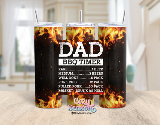 DAD’s BBQ TIMER - Personalized 20oz Tumbler