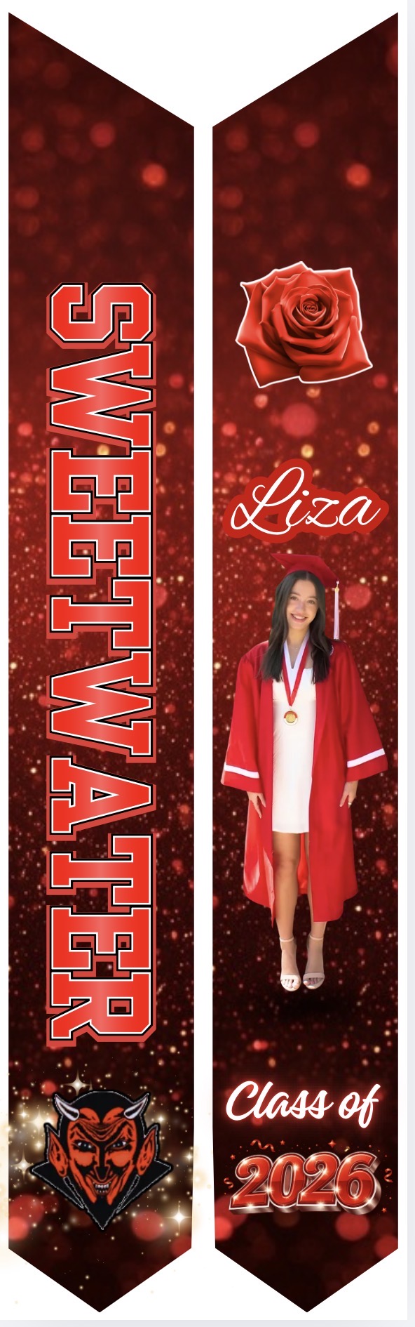 GRADUATION STOLE - CUSTOM DESIGN