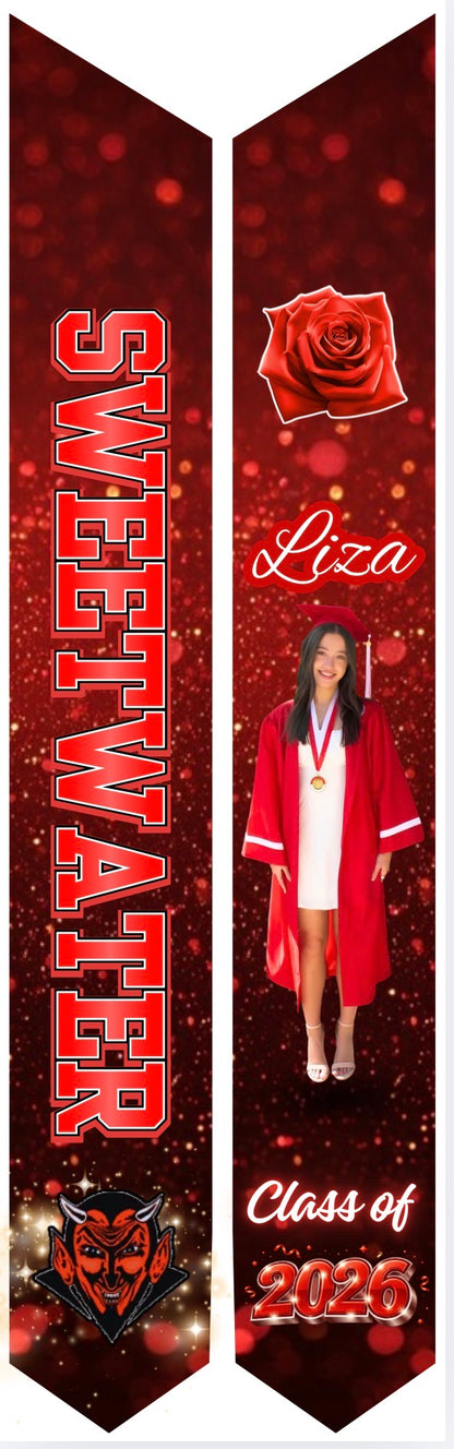 GRADUATION STOLE - CUSTOM DESIGN