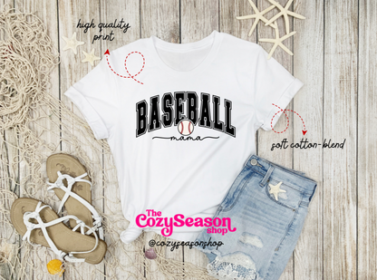 BASEBALL mom (University Style) - Adult Unisex T-Shirt