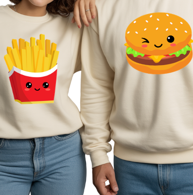 BURGER & FRIES - MATCHING Unisex Sweatshirt