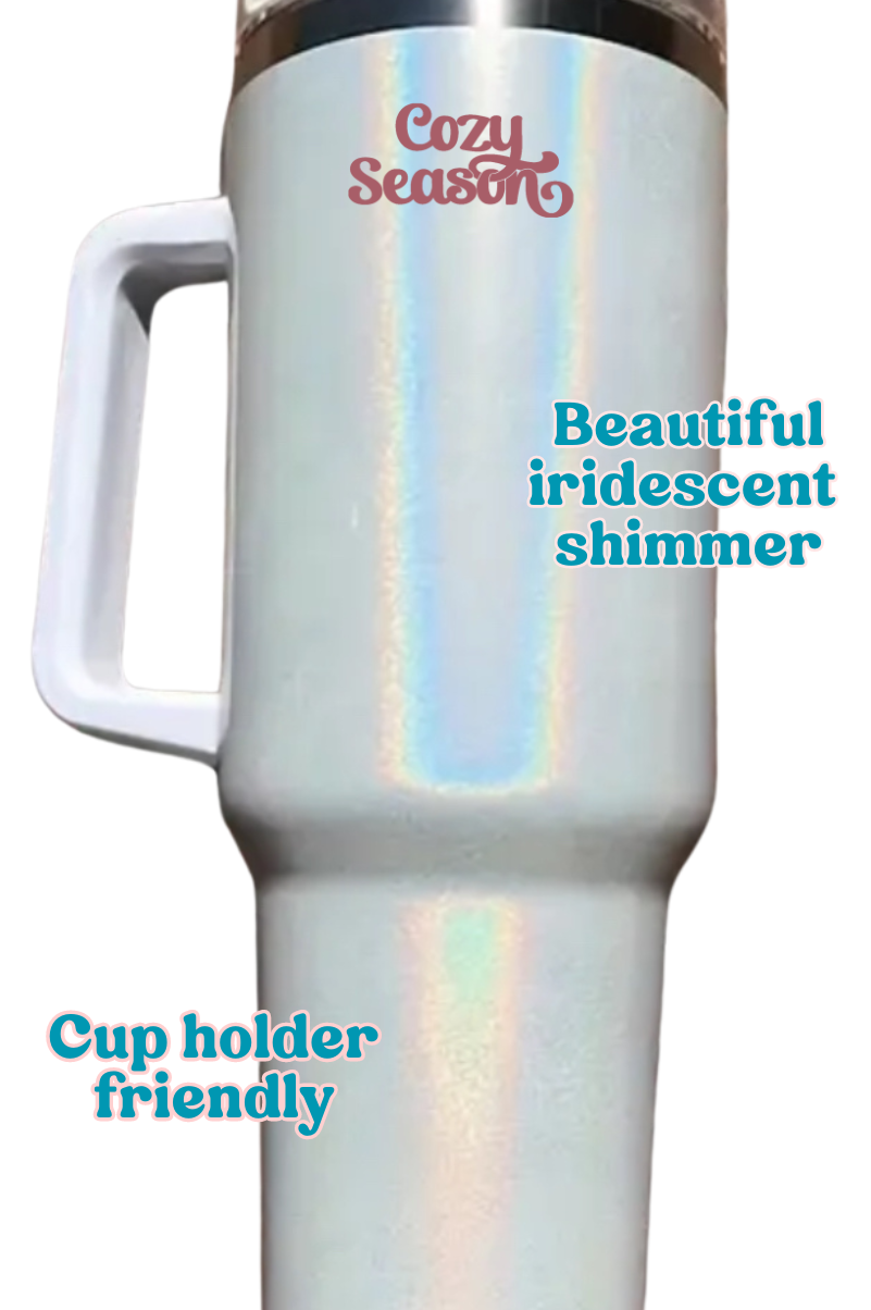 Flowers & Love Mama - 40oz Iridescent Tumbler