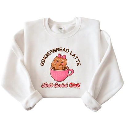 Gingerbread Latte ANTI-Social Club Crewneck Sweatshirt